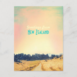 Postale Carte vintage néo-zélandaise