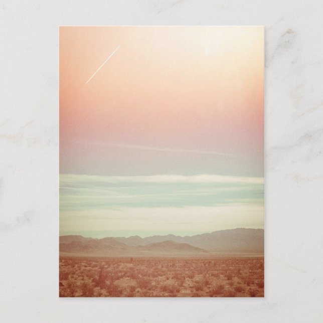 Postale Carte vintage Pastel Ocean Beach Sunset (Devant)