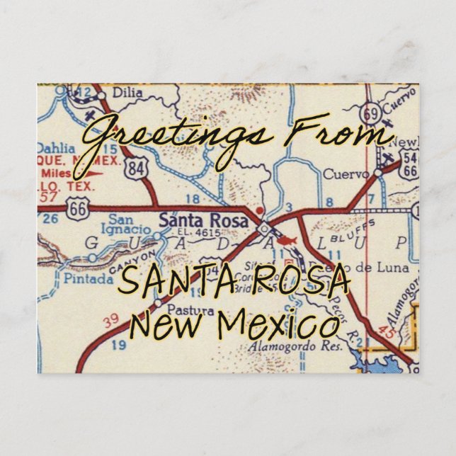 Postale Carte Vintage père Noël Rosa NM (Devant)