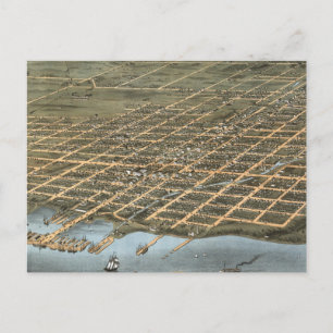 Postale Carte vintage Pictorielle d'Erie Pennsylvanie (187