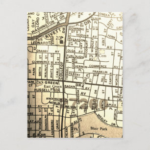 Postale Carte Vintage point élevé, NC