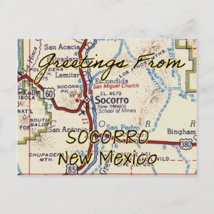 Postale Carte Vintage Socorro NM