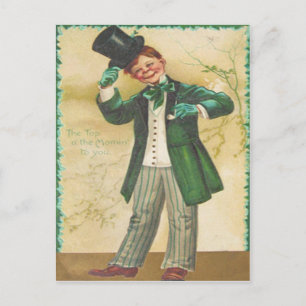 Postale Carte vintage Top Of The Morning St Patrick's Day 