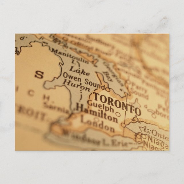 Postale Carte Vintage TORONTO (Devant)