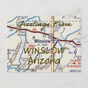 Postale Carte Vintage Winslow AZ