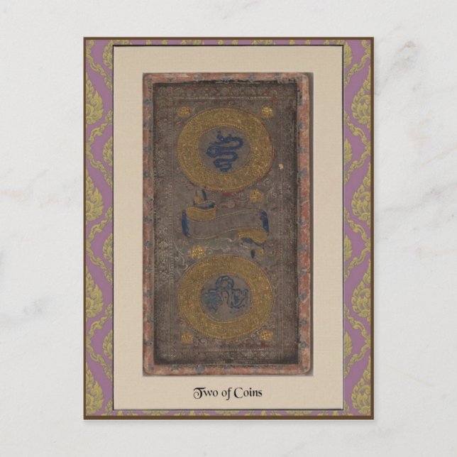 Postale Carte Visconti Tarot Deck - vers 1428-1447 (Devant)