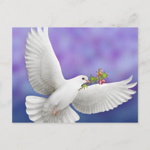 Postale Carte Voler Peace Dove