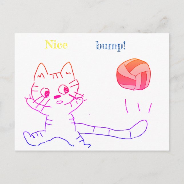 Postale carte vollayball cat3 (Devant)