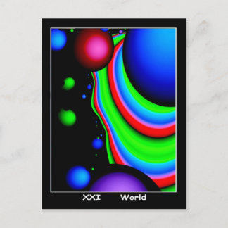 Postale Carte World Tarot