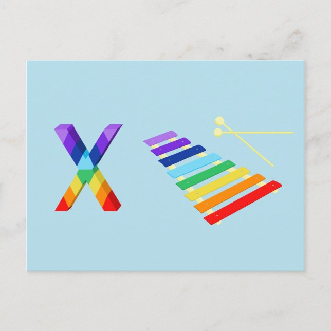 Postale Carte Xylophone (Devant)