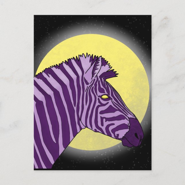 Postale Carte Zombie Zebra (Devant)