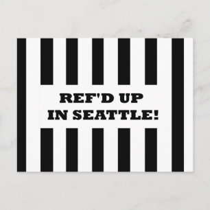 Postale Cartonné à Seattle avec la carte des arbitres de r