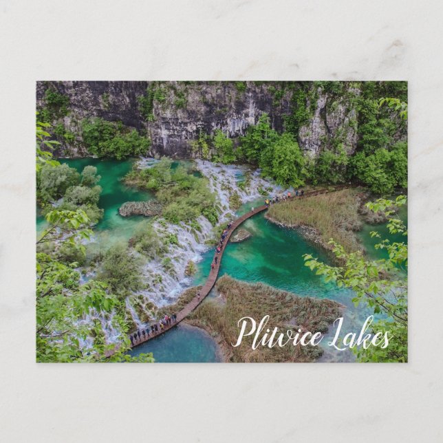 Postale Cascade cascade du parc des lacs Plitvice Carte po (Devant)