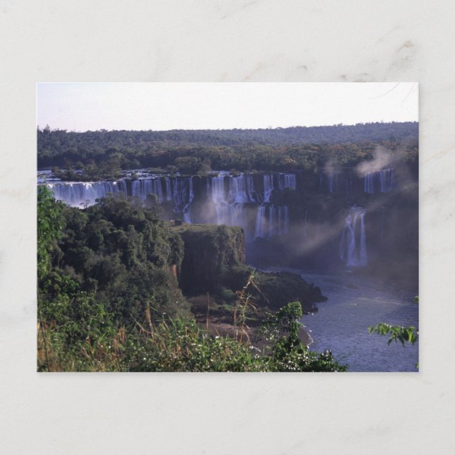 Postale Cascades d'Iguacu, Brésil et Argentine, Carte post (Devant)