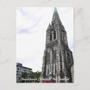 Postale Cathédrale ChristChurch, Nouvelle-Zélande Carte po
