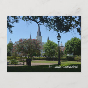 Postale Cathédrale Saint-Louis du Quartier français Carte 