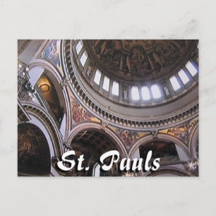 Postale Cathédrale St Pauls intérieur Londres carte postal
