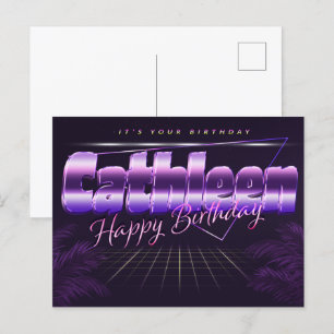 Postale Cathleen Nom Prénom Anniversaire de la carte posta