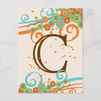 Postale Célébration Retro Swirl Faites votre propre carte