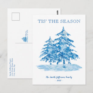 Postale C'est la saison Painterly Christmas Tree carte pos