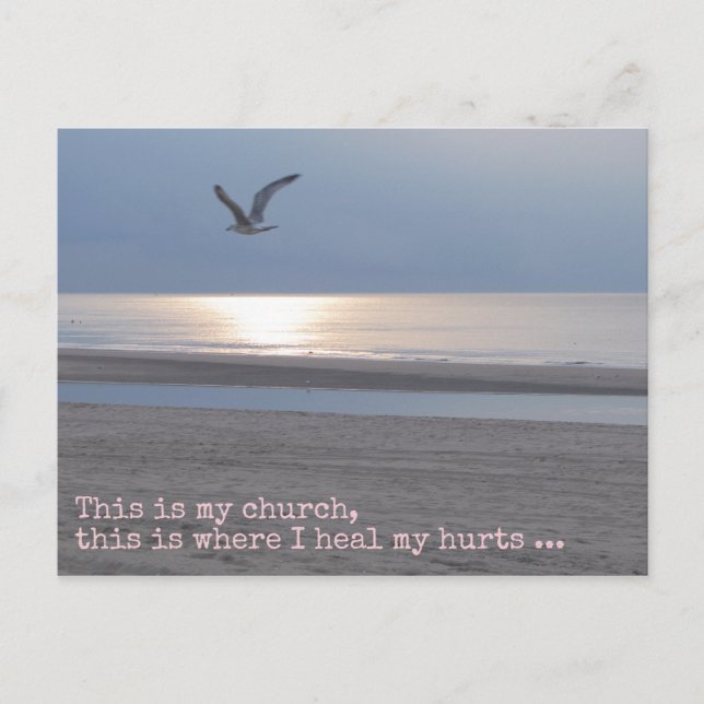 Postale C'est mon église | Citation Inspiration Carte post (Devant)