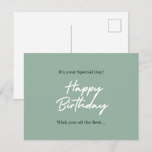 Postale C'est ton jour spécial – Carte d'anniversaire