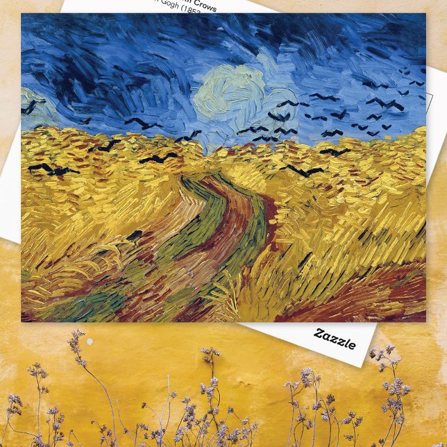 Postale Champ de blé avec corbeaux Vincent van Gogh Carte  (Créateur téléchargé)