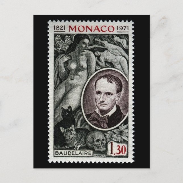 Postale Charles Pierre Baudelaire (1821-1867) Carte postal (Devant)