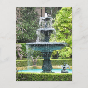 Postale Charleston Caroline du Sud Jardin Fontaine Carte p