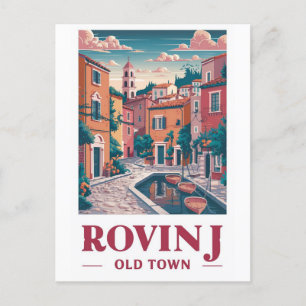 Postale Charme vintage : Ancienne tour de Rovinj Carte pos