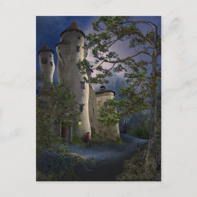 Postale Château de fou - En attente - Carte (Devant)