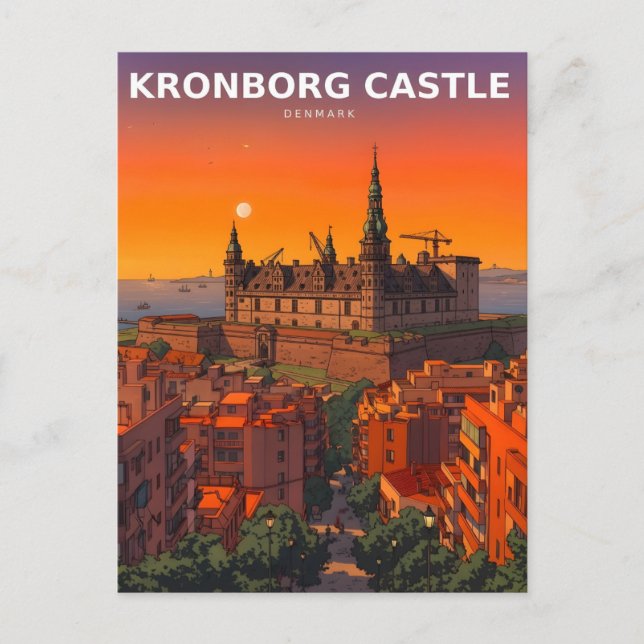 Postale Château Kronborg Danemark Forteresse Hamlet Carte  (Devant)