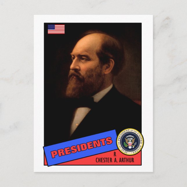 Postale Chester A. Carte Arthur Baseball (Devant)
