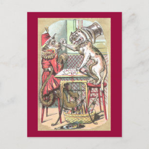 Postale Chien-tête de carte de singe dit Bulldog