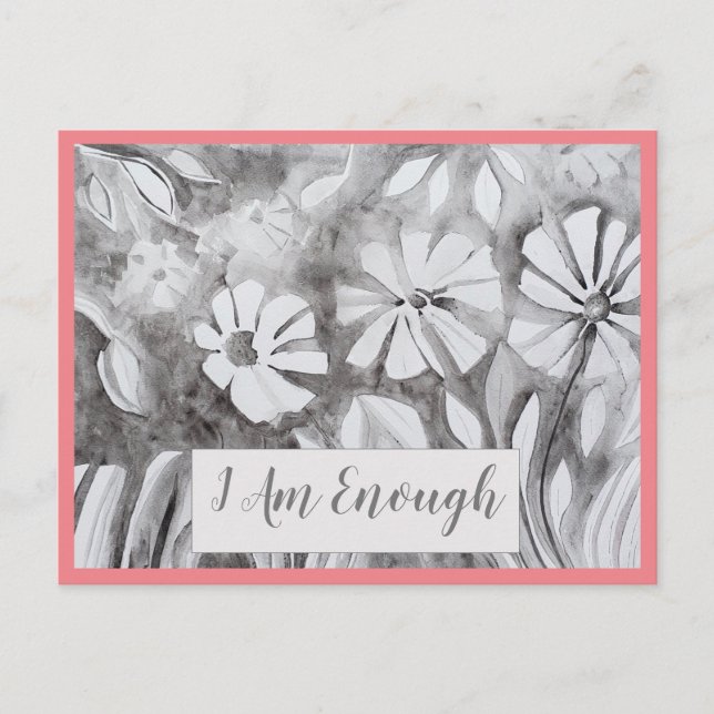 Postale Citation Inspirationnelle Je SUIS SUFFISANT Carte  (Devant)