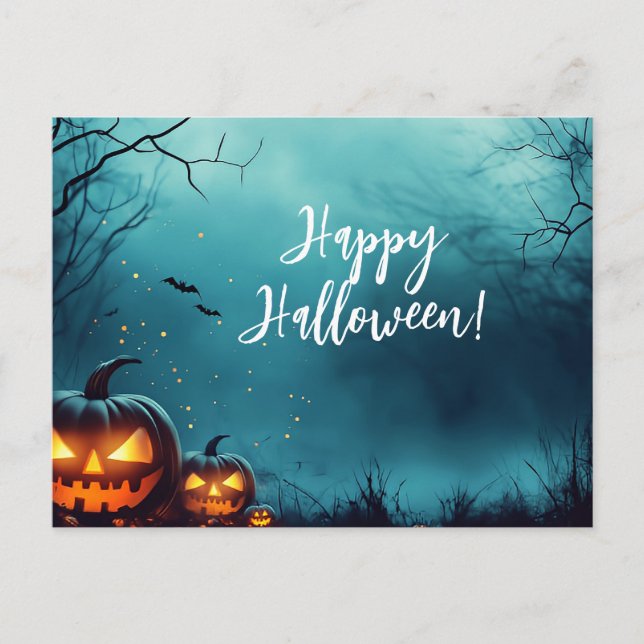 Postale Citrouilles déplaisants par carte de voeux Hallowe (Devant)