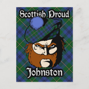 Postale Clan écossais Johnstone Johnston Tartan Carte post