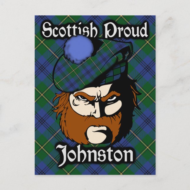 Postale Clan écossais Johnstone Johnston Tartan Carte post (Devant)