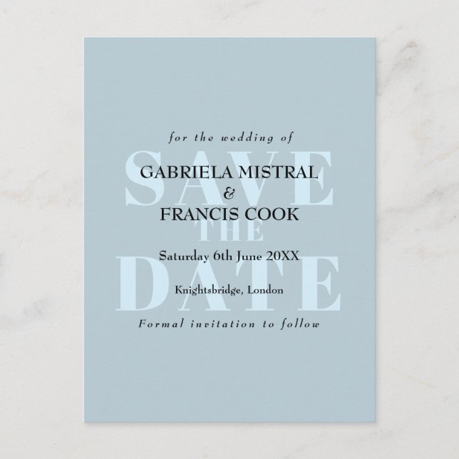 Postale Classique Typographique Moderne Carte de Relance (Devant)