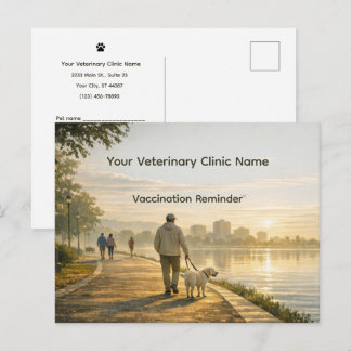 Postale Clinique Vétérinaire Rappel de Vaccination Carte P