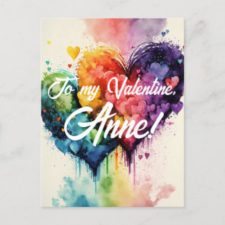 Postale Coeurs de couleur arc-en-ciel LGBT carte de la Sai