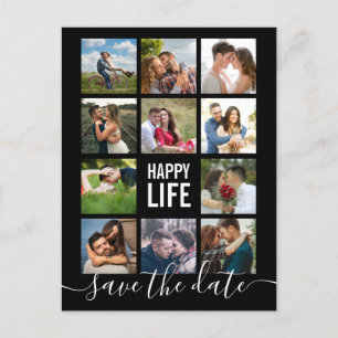Postale Collection photo moderne Enregistrer la date Carte