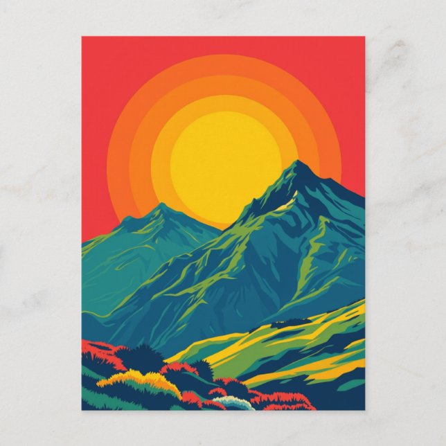 Postale Comeragh Mountains Irlande Retro Travel Carte post (Devant)