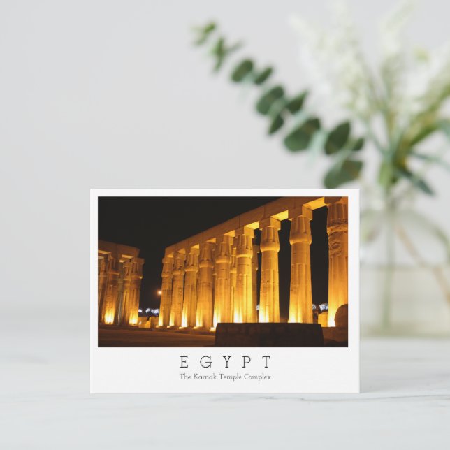 Postale Complexe du temple de Karnak, Egypte, Carte postal (Debout devant)