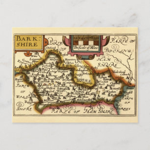 Postale Comté de Barkshire Berkshire Angleterre carte anti