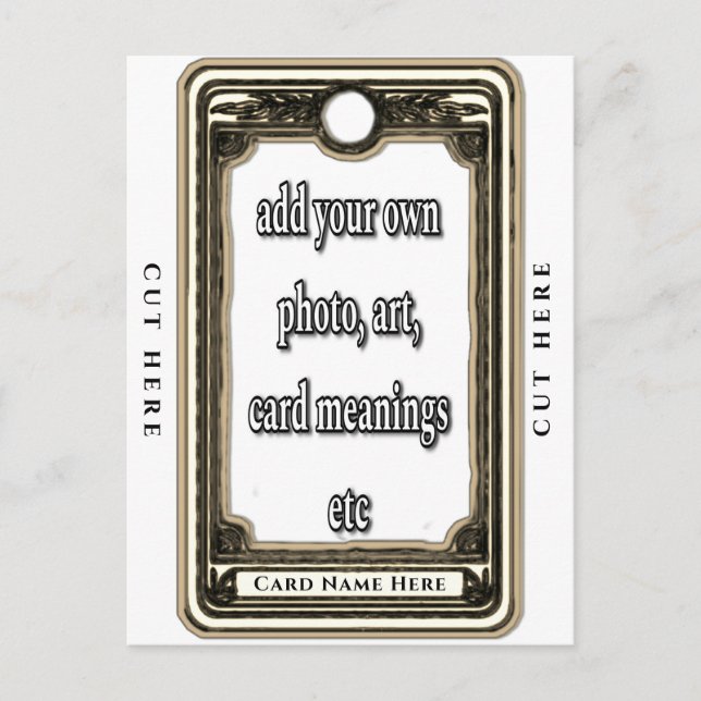 Postale Concevez votre propre carte Tarot (Devant)