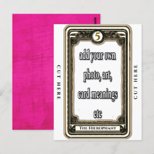 Postale Concevoir La Carte Hierophant Tarot