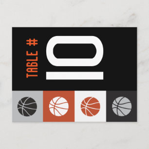 Postale COOL BASKETBALL Bar Mitzvah Table Carte de siège
