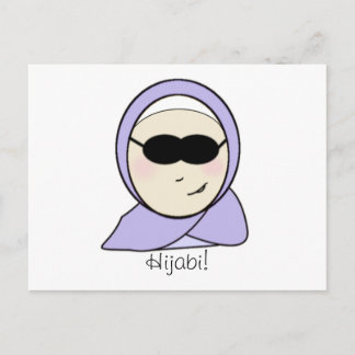 Postale Cool Hijabi - musulman hijab fille carte d'impress