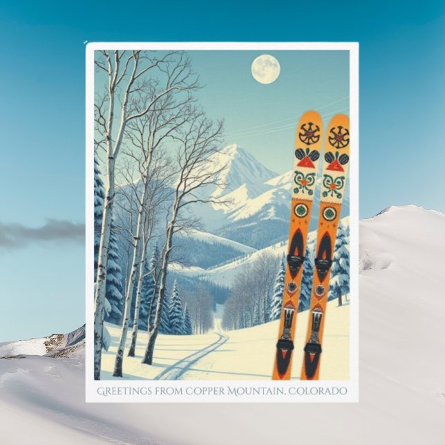 Postale Copper Mountain Colorado Vacances ski Carte postal (Créateur téléchargé)